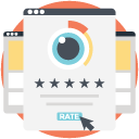 Icon showing online reviews