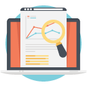 Icon showing revenue growth